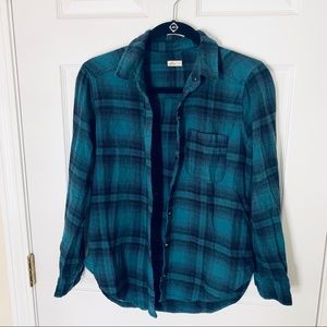Black Green Soft Flannel | Hollister S